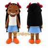 Red Bow Black Skin Girl Mascot Costumes Red Bow Black Skin Girl Mascot Costumes