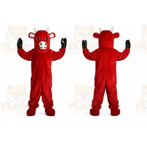 Red Bull Cow Mascot Costume Adult Animal Cosplay Costume