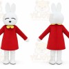 Red Coat Rabbit Mascot Costume