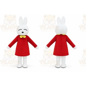 Red Coat Rabbit Mascot Costume