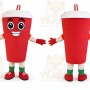 Red Cow Mascot Costume