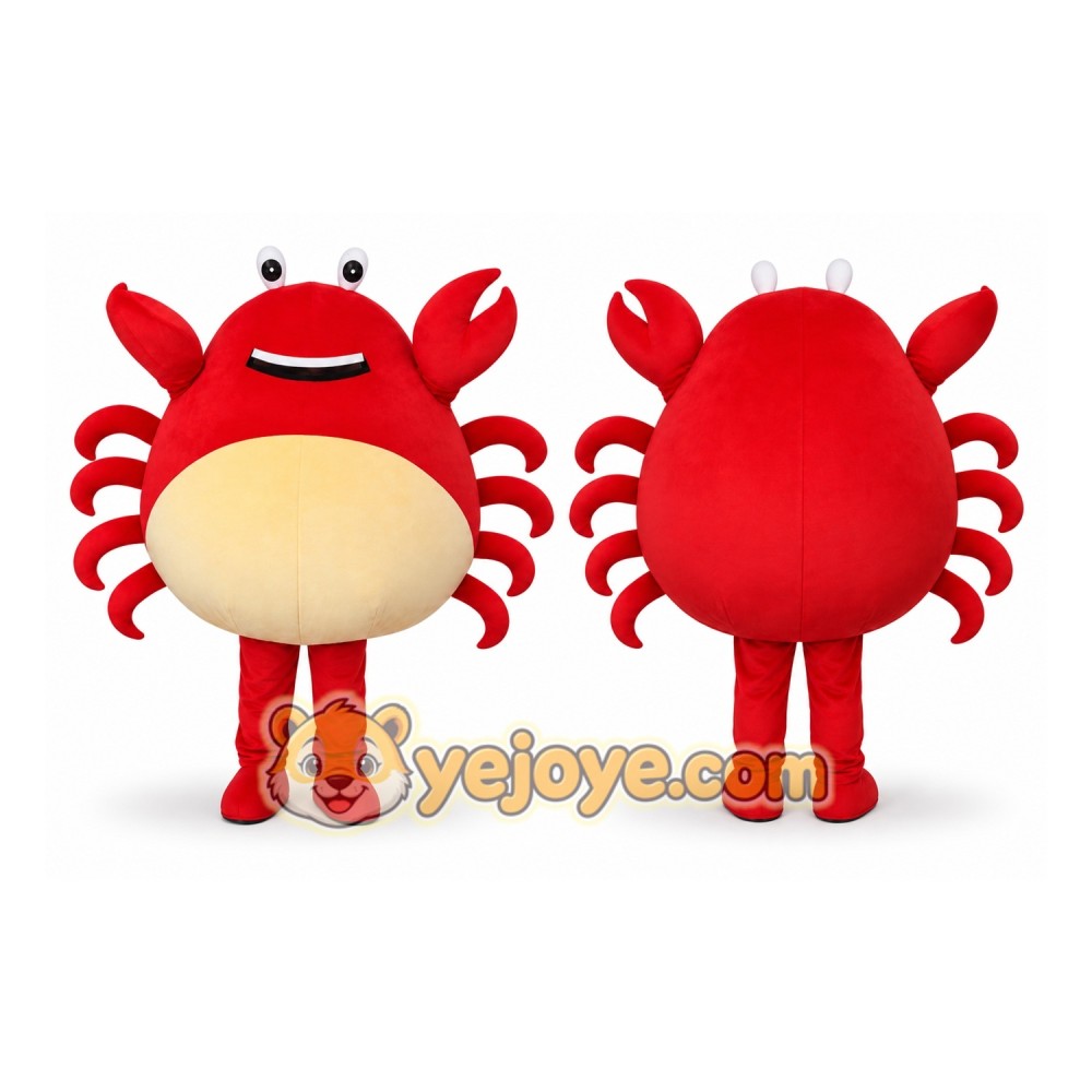 Red Crab Mascot Costume Red Crab Mascot Costume