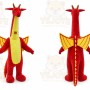Red Dinosaur Dino Dragon Mascot Costume