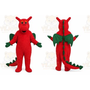 Red Dinosaur Dragon Mascot Costume