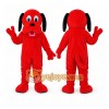 Red Dog Adult Cartoon Mascot Costume Red Dog Adult Cartoon Mascot Costume