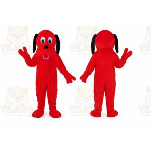 Red Dog Adult Cartoon Mascot Costume
