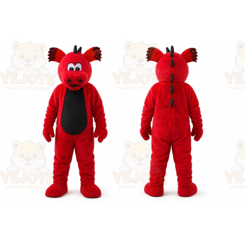 Red Dog Mascot Costume