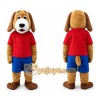 Dog in Red Shirt Mascot Costume Dog in Red Shirt Mascot Costume