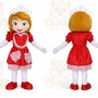 Red Dress Princess Mascot Costume