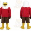 Red Eagle Mascot Costume Hawk Falcon