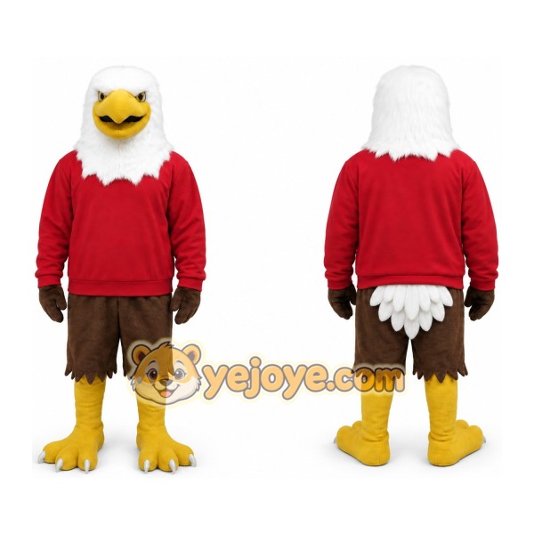 Red Eagle Mascot Costume Hawk Falcon
