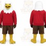 Red Eagle Mascot Costume Hawk Falcon