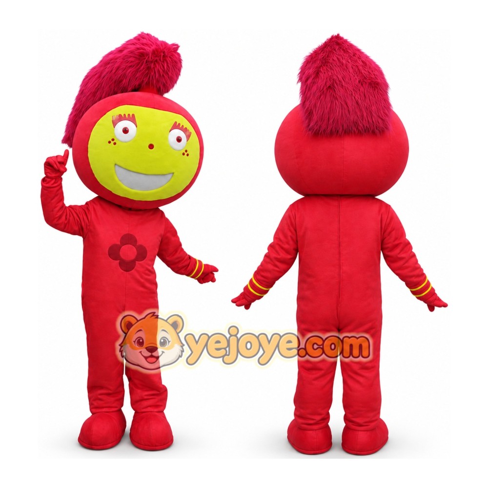 Red Cartoon Character Mascot Costume