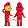 Red Cartoon Character Mascot Costume
