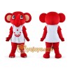 Red Elephant Mascot Costume Red Elephant Mascot Costume