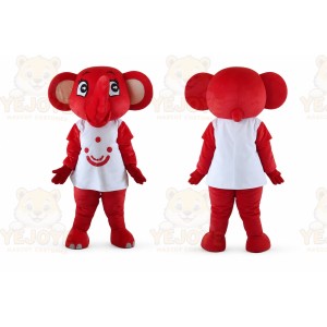 Red Fire Girl Mascot Costume