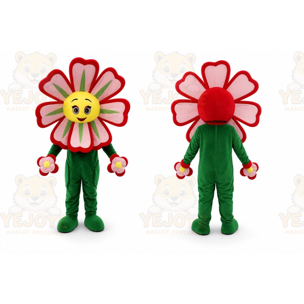 Red Flower Sunflower Mascot Costume