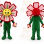 Red Flower Sunflower Mascot Costume