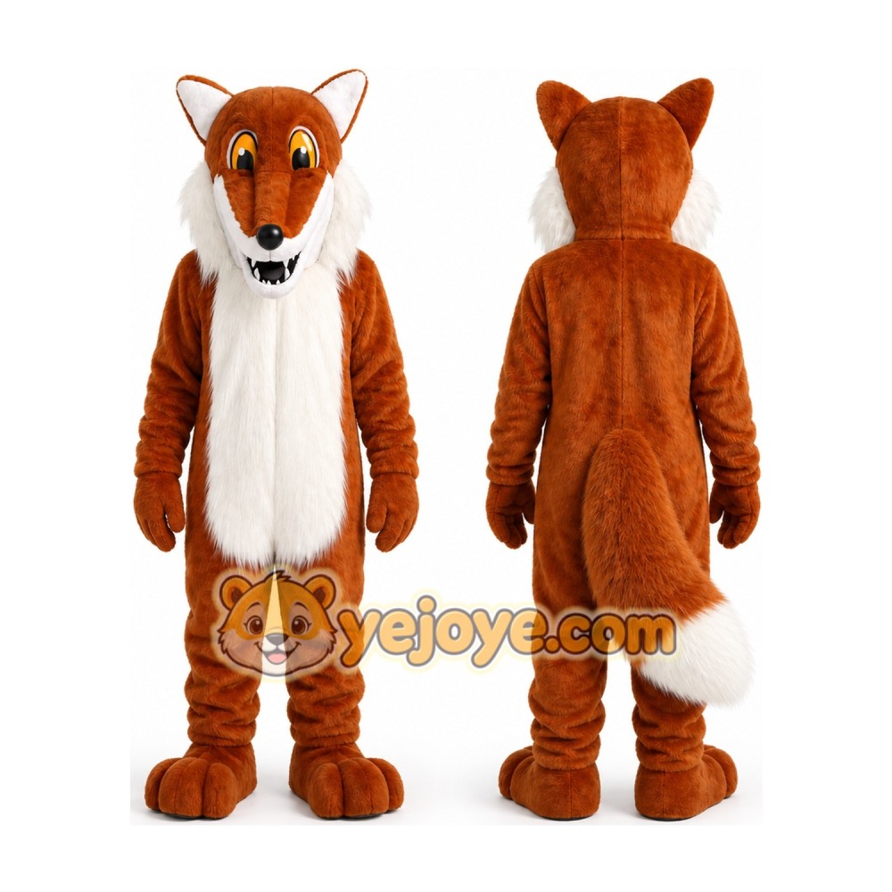 Brown Fox Mascot Costume