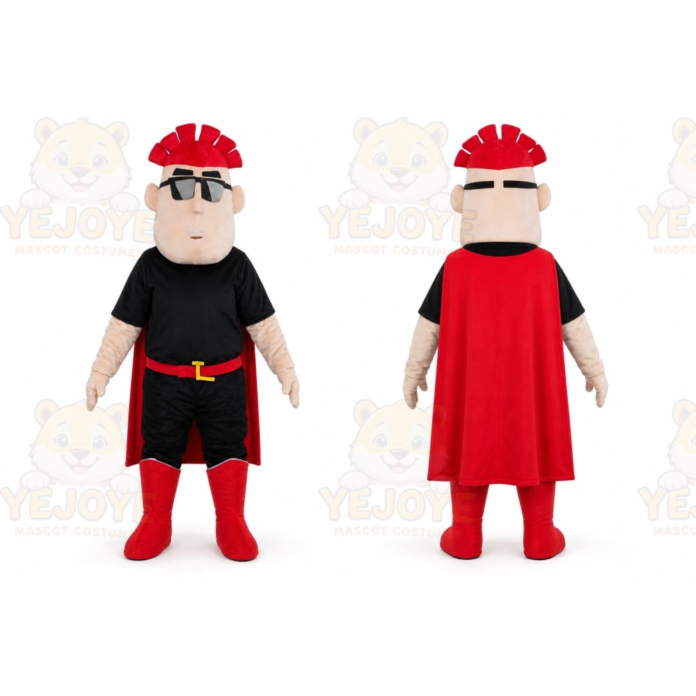 Red Hat Boy Mascot Costume Halloween Cartoon Character