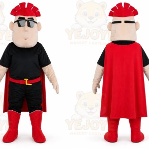 Red Hat Boy Mascot Costume Halloween Cartoon Character