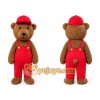 Red Hat Teddy Bear Mascot Costume Adult Halloween Costume Red Hat Teddy Bear Mascot Costume Adult Halloween Costume