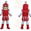 Red Knight Mascot Costume Spartan Trojan Costume