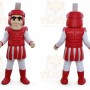 Red Knight Mascot Costume Spartan Trojan Costume