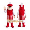 Red Knight Mascot Costume Red Knight Mascot Costume