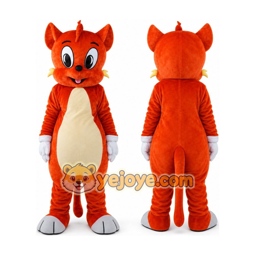 Red Monster Mascot Costume Red Monster Mascot Costume