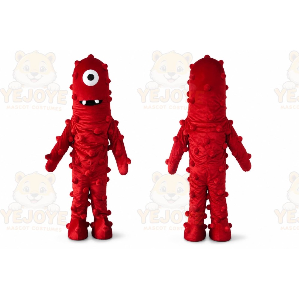 Red Mouse Mascot Costume