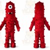 Red Mouse Mascot Costume