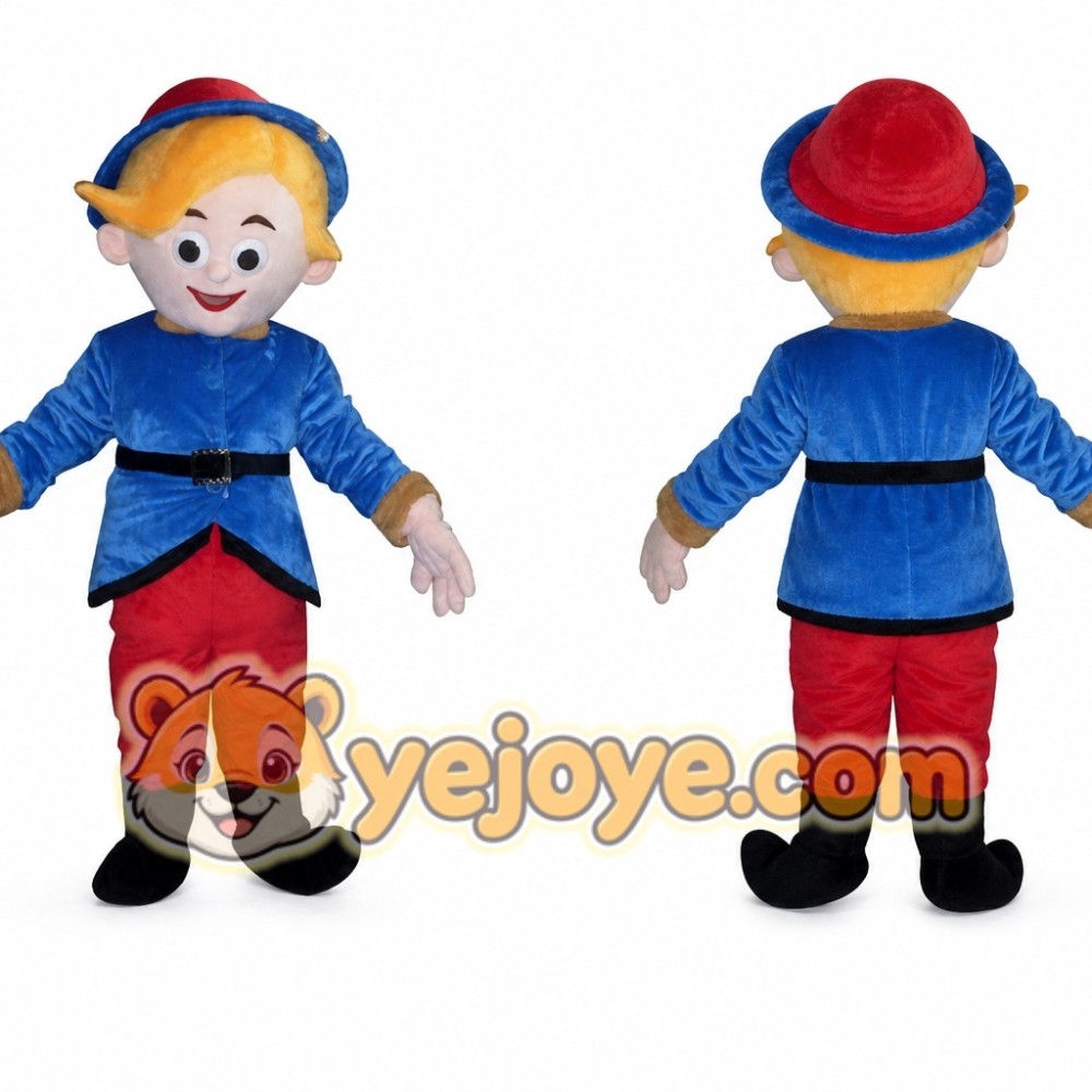 Red Pants Boy Mascot Costume