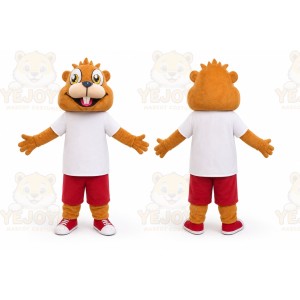 Red Pants Squirrel Mascot Costume