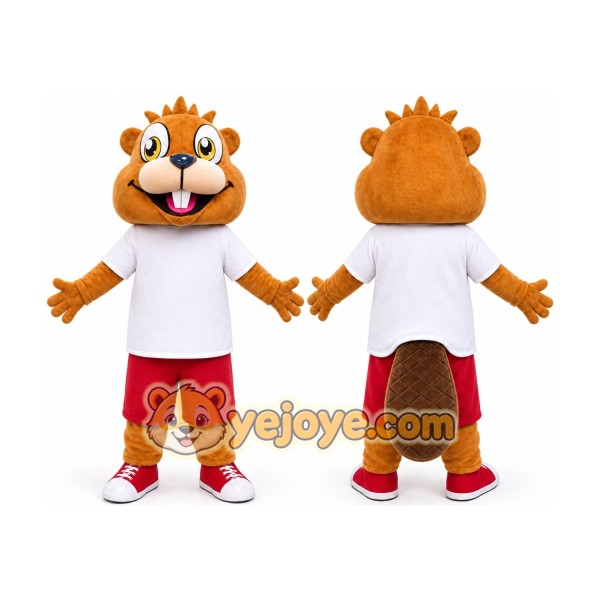 Red Pants Squirrel Mascot Costume