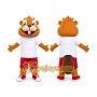 Red Pants Squirrel Mascot Costume