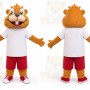 Red Pants Squirrel Mascot Costume