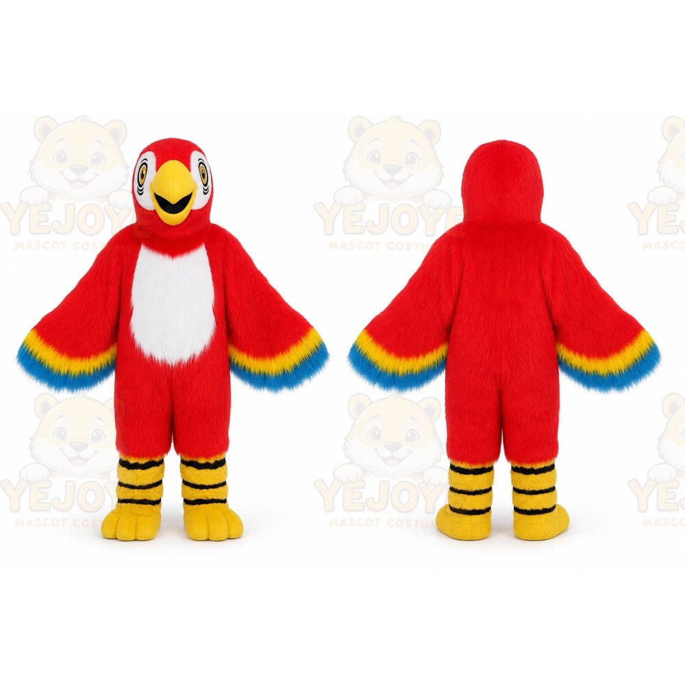 Red Parrot Mascot Costume