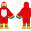 Red Parrot Mascot Costume
