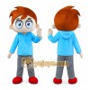 Big Eyes Boy Mascot Costume Big Eyes Boy Mascot Costume