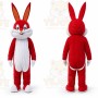 Red Rabbit Mascot Costumes Rabbit Cartoon Costume