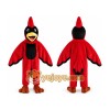 Red Crested Bird Mascot Costume
