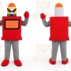 Red Rooster Mascot Costume