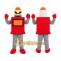 Red Robot Mascot Costume