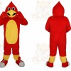 Red Snowman Mascot Costume