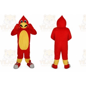 Red Snowman Mascot Costume