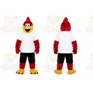 Red Sport Eagle Mascot Costume for Adult
