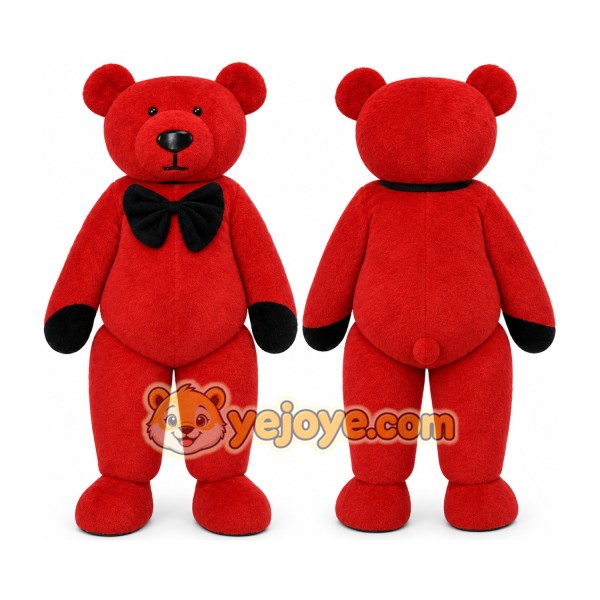 Red Bear Mascot Costume