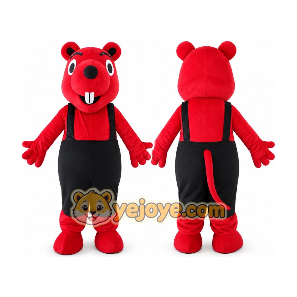 Red Mouse Mascot Costume Red Mouse Mascot Costume