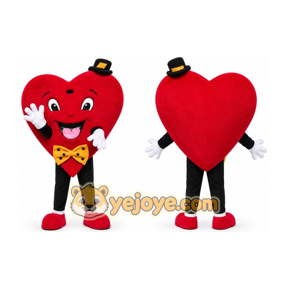 Red Heart Mascot Costume